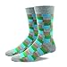 Odor Resistant Men Dress Crew Socks Cute for Men -Funky Colors Novelty Style Pattered