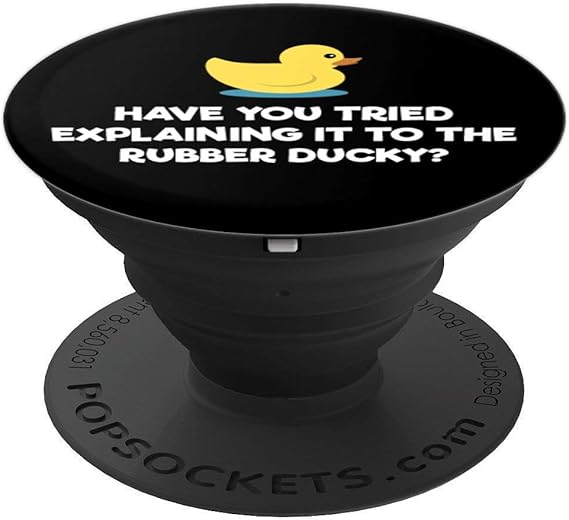Rubber Duck Debugging Funny Explaining Programmer Coder