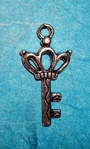 Key Charm Queens Key Alice in Wonderland Palace House Key DIVA Crown Key Charm