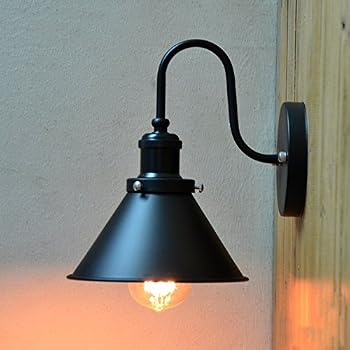 Industrial Vintage Gooseneck Wall Sconce - LITFAD Indoor ...