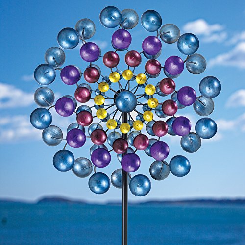  MultiColored Wind Sculptures & Spinners 72" Metallic Windspinner