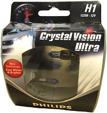 PHILIPSH1 12258 Crystal Vision Ultra Headlight Bulb Pack of 2