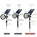2 Pack Solar Spotlights,Aootek 2-in-1 Waterproof Adjustable 4 LED Wall / Landscape Solar Lights with Automatic On/Off Sensor for Driveway, Yard, Lawn, Pathway, Garden (2)