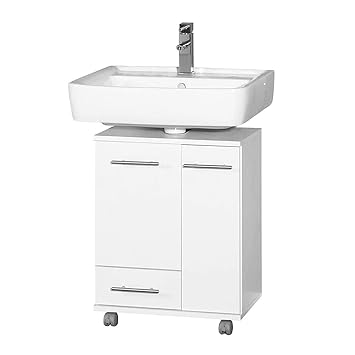 Waschbeckenunterschrank 45 Cm Breit Weiß