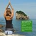 BLOOM Zafu Meditation Pillow Cushion, Round Yoga Bolster - Adjustable Buckwheat Hull Fill, Premium Cotton, Removable Washable Case, Carry Handle, Zipper (Shibori Blue)