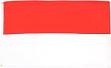 AZ FLAG Monaco Flag 2x3 ft 90x60 cm 100D Polyester with Grommets