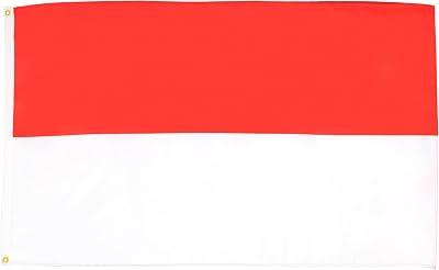 AZ FLAG Monaco Flag 3x5 ft 100D Polyester Monegasque with 2 Grommets
