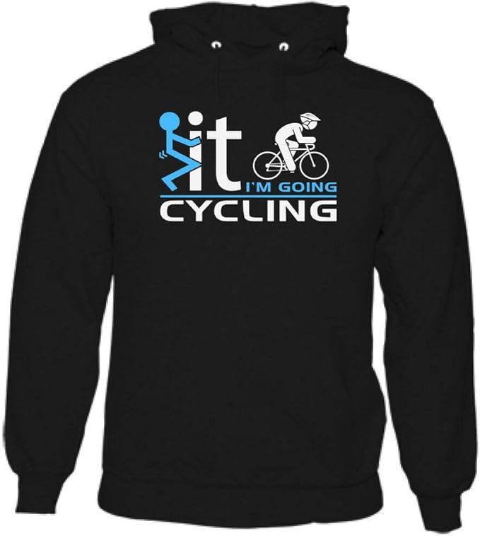 I'm Going Cycling Mens Funny Hoodie Cyclist Mountain Racing Road Bike