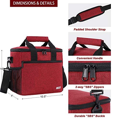 MIER 24 Can Large Capacity Soft Cooler Tote Insulated Lunch Bag Outdoor