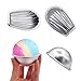 MelonBoat Set of 4 Aluminum Metal Bath Bomb Molds Fizzies, Bath Salts, Cupcake Baking Mold, Soap Molds Shapes Kit, Kids DIY Homemade Art Supplies