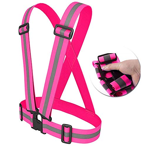 SNAGAROG Hi Vis Vest,Reflective Running Gear Safety Vest Waist Belt for