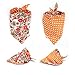 combofix 4 Pack Cute Dog Bandana Multi Coloured Scarves Accessories for Pet Cats and Puppies