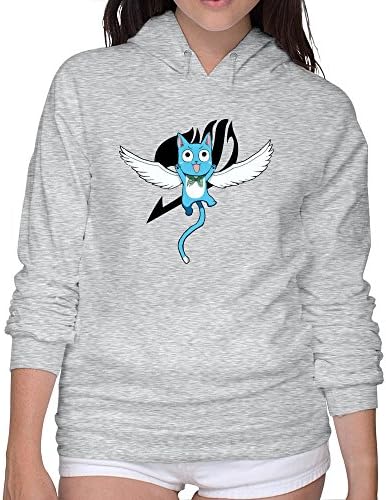 ZHENGAIMEI Womens Fairy Tail Anime Aye Sir Logo Pre-cotton Hoodies Tshirts