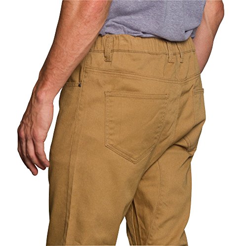 Victorious Men's Jogger Twill Pants JG804 - Wheat - Large