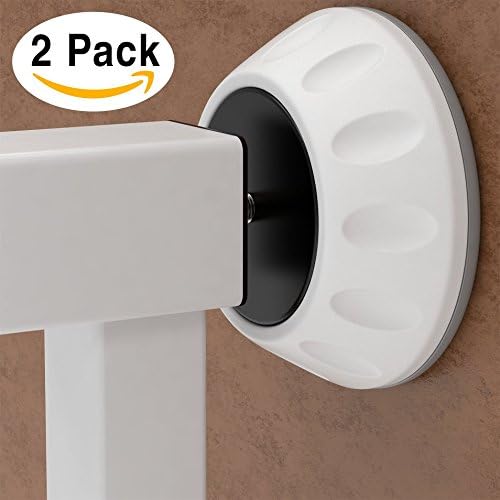 2 Pack Safety Wall Guard for Baby Pressure Gates [Easy Fast Installation] Wall Protector, Protects Stairs, Doors, Gates &amp; Walls - Best Cup for Active Babies &amp; Pets