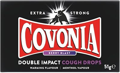 Covonia Double Impact Berry Blast Cough Drops 51 g Vegetarian