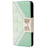 Galaxy Note 5 Case TOOPOOT Fresh Cute Flip Wallet Leather Case Cover with Card Slots for Smasung Galaxy Note 5 (green1)