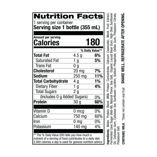 Jocko Mölk 30g Grass Fed Protein Shakes – No Added Sugar Protein Drinks KETO Friendly - Ready to Drink 12 FL Oz (Pack of 12) Banana Cream