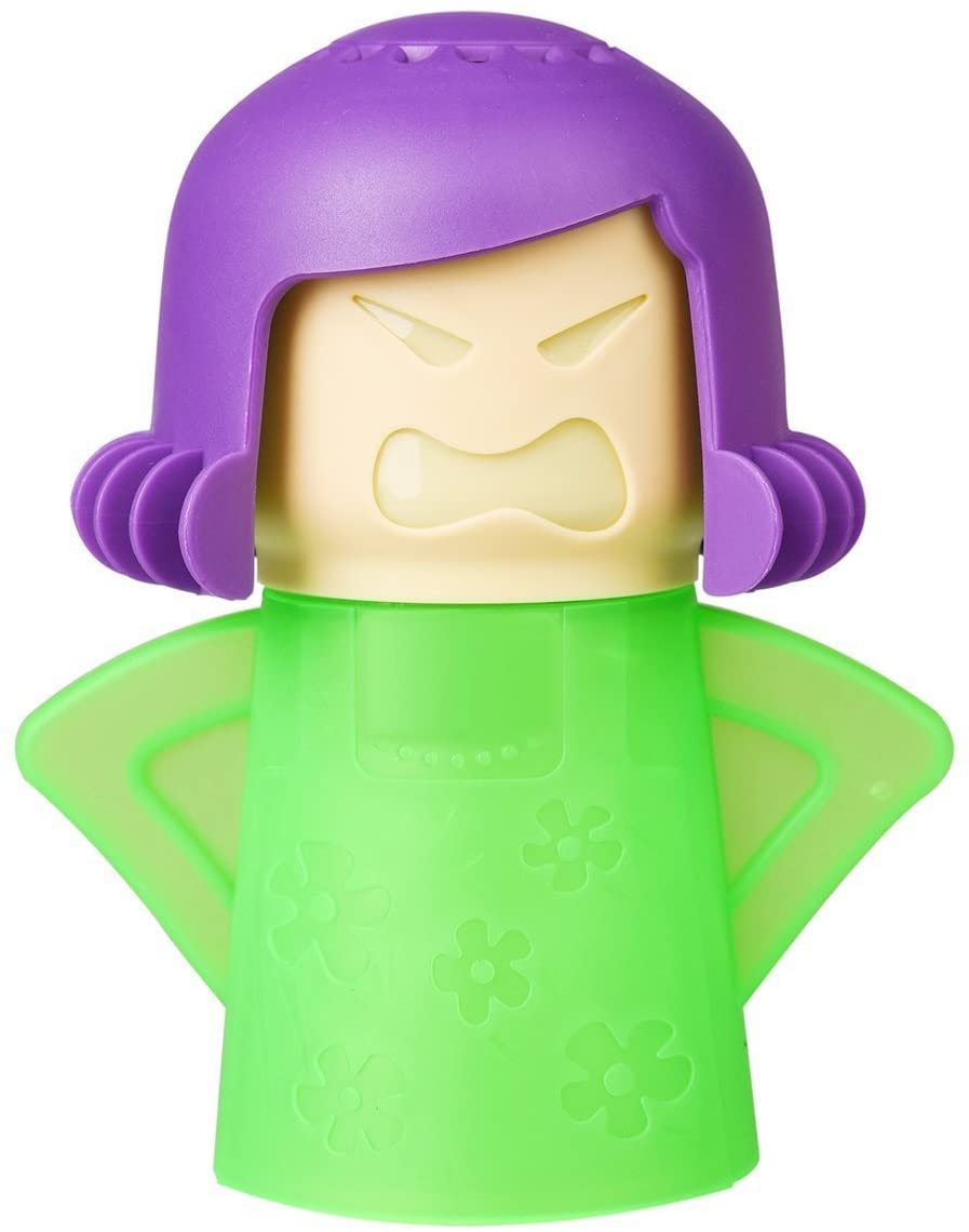 Photo 1 of ACZURXLY Angry Mama Microwave Cleaner, Oven Steam Cleaner Disinfectant With Vinegar & Water for Kitchen, Funny Easily to Clean Crud in Minutes Useful Cool Gadgets English Manual, Green
