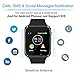 Aeifond Smart Watch - Fitness Tracker Watch Touchscreen Bluetooth Smartwatch Wrist Watch with Camera Pedometer SIM TF Card Slot Compatible Samsung Android iPhone iOS Men Kids Women (Black)