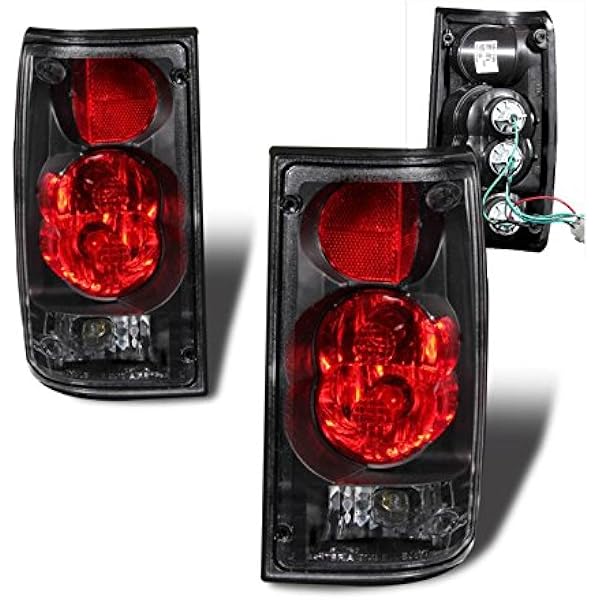 Car & Truck Tail Lights Socket 19891995 Red Clear LED Tail Light Pair