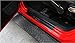 Nicebee One set of 4 pcs Aluminum alloy Front & Rear Door Sill Protector Scuff Plate Entry Guards For 2007-2016 Jeep Wrangler JK 4 Door Black