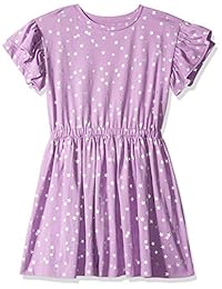 LOOK by crewcuts Vestido de manga con volantes para niña