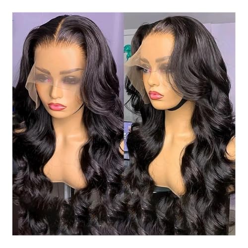 gengchang66 Wigs, Glueless Body Wave Wig Human Hair Brazilian 13x4 13x6 HD Transparent Lace Front Wig Pre Plucked Lace Closure Wigs For Women(13X4 HD Lace Wig,30 inch)