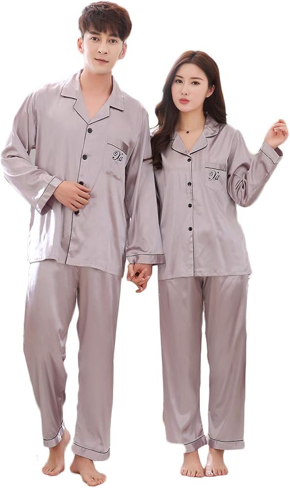 Mua 合成 シルク パジャマ ペア お 揃い パジャマ メンズ パジャマ