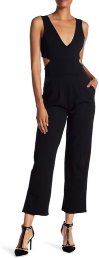 velvet torch cut out jumpsuit