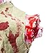 Halloween Haunters Life-Size Mutilated Man Zombie Ghoul Bloody Torso Hanging from Pierced Tongue Prop Decoration - Thick Rubber Latex Scary Human Dead Body, Severed Arms & Legs, Exposed Veins Flesh