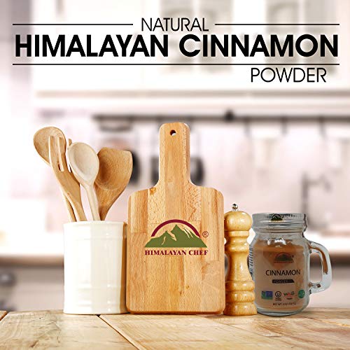 Himalayan Chef Himalayan Cinnamon Powder (2.2 oz), Cinnamon Ground, Cinnamon Glass Jar, Kosher Certified & Non-GMO