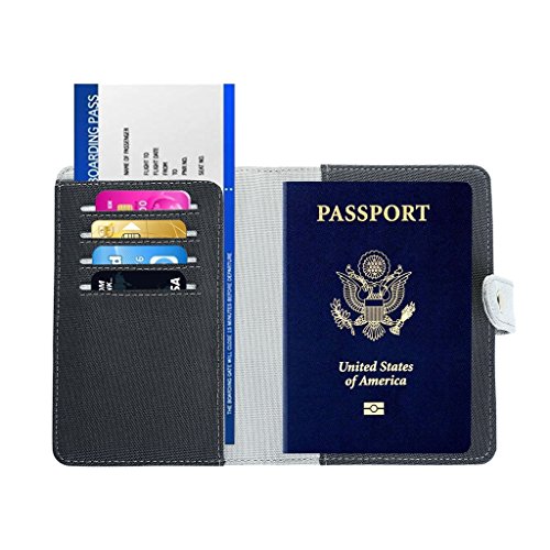 Rfid passport holder wallet case - travel passport cove…
