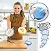 Silicone Stretch Lids - 6 Pack, Portable Stretch covers for Fruits & Vegetables, Cups, Bowls, Mugs, Dishes, Cans