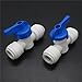 3/8-Inch OD Tube Ball Valve Quick Connect Fitting RO Water System Pack of 5