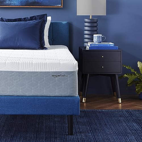 Amazon Basics Cooling Infused Gel Memory Foam Mattress, MediumFirm