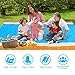 Eggsnow Beach Blanket Sand Proof Outdoor Picnic Blanket Waterproof Quick Drying Beach Mat,Extra Large Oversized 83″x79″ for 6 Adults with 8 Stakes and Compact Storage Bagthumb 2