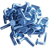 HOIGON 50-Pack Universal Pallet Rack Drop Pins – Round Head Safety Bolts For Shelving Units, Warehouses, DIY Racks – Carbon Steel, Zinc-Plated, Tool-Free Install, 2.56 X 0.28 Inch