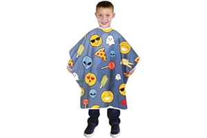 Betty Dain Kids Styling Haircut Cape, Social Kids Print, Youthful Unisex Design, Perfect Size for Children, Water and Stain Resistant Lightweight Nylon, Snap Closure, 30 inches Wide x 36 inches Long