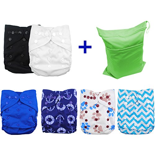 Babygoal Cloth Diaper Covers for Fitted Diapers and Prefolds with