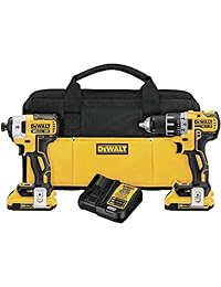 DeWalt 20 V max XR 2.0 Ah Li-Ion Compacto Drill Driver dcd791 y atornillador de impacto sin escobillas dcf887 Combo Kit (Refurbished)