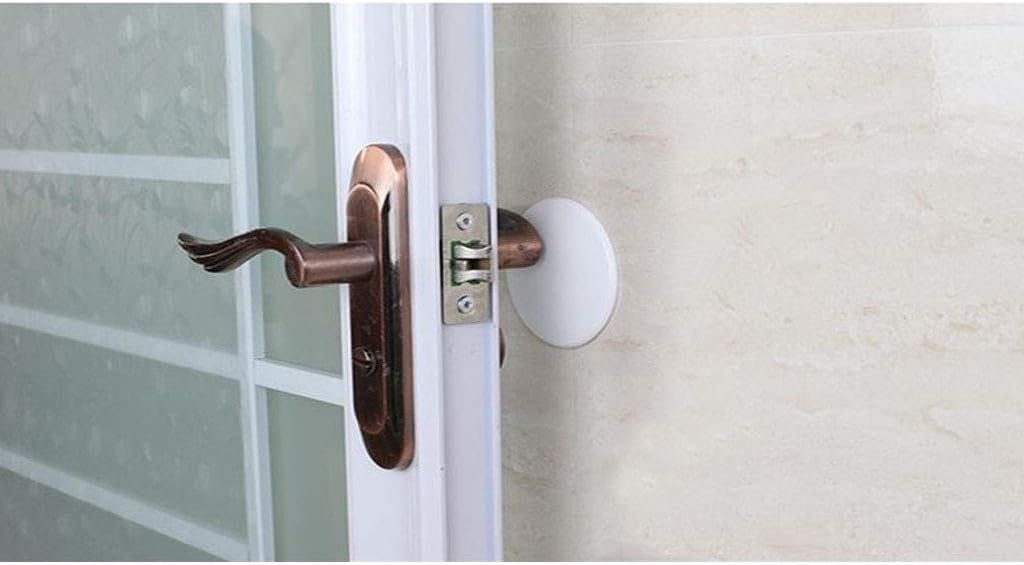 Door Handle Bumper, Silicone Doors Knob Wall Shield, Self Adhesive Round Soft Rubber, Door Stopper Pads (Large Round diameter 3.15") - Image 3