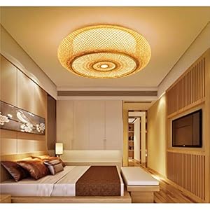 Vintage hanglamp Natuurlijke bamboe hanglamp Creatieve handgemaakte hanglamp E27 * 4 plafondlamp eetkamer slaapkamer…