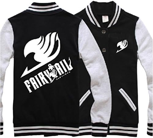 Ru Xing Fairy Tail Jacket Cotton Baseball Uniform Unisex Cosplay Costume For Spring Autumn and Winter