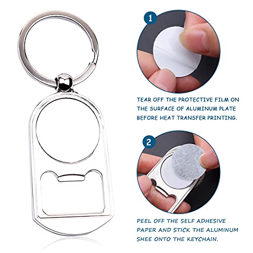 Sublimation Bottle Opener, 5 Pack Sublimation Keychain Blanks Custom