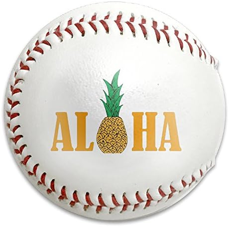 Hawaii Pineapple Aloha Size 9 Safety Soft Baseballs Bullet Ball Training Ball White