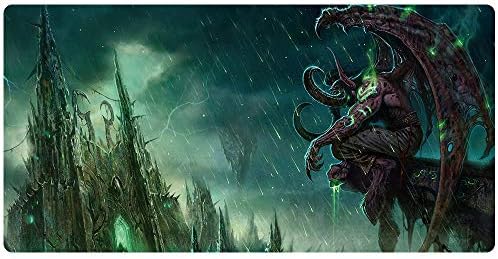 Temor Mouse Mat Large Economy Gaming Mouse Pad World Map Laptop Mouse Mat Black (90x40 saierda014)