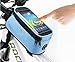 Roswheel 2014 New Updated Cycling Bicycle Bike Front Tube Top Tube Smartphone Bag Frame Pannier Phone Holder for iPhone Samsung HTC Nokia Sony LG and other Smartphones (Blue, L-5.5'')