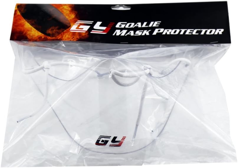 GY Polycarbonate Flexibility and Tough Ice Hockey Goalie Neck Guard Goalkeeper Neck Protector Classical Clear Size Free : Sports & Outdoors