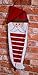 Christmas 24 Day Cloth Advent Calendar | Red and White Santa Claus' Beard Christmas Design | Traditional Holiday Christmas Decor Theme | Perfect for Home or Office | Measures 26.5